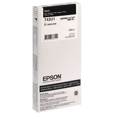 Epson T43U1 (C13T43U140) Black Original Cartridge - SL-D800