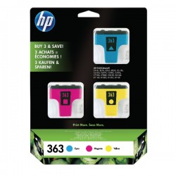 HP CB333EE (363) 3 Packung Blau-rot-gelbe Orjin