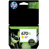 HP CZ120AB (670XL) Yellow Original Cartridge High Yield - DeskJet 3525 (Ex)
