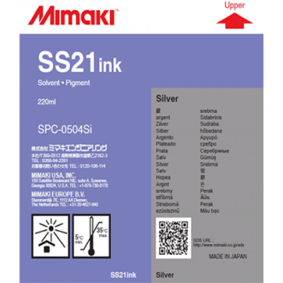 Mimaki SPC-0504Si SS21 Grau (Silber) Original Solvent Ink Patrone 220 ml
