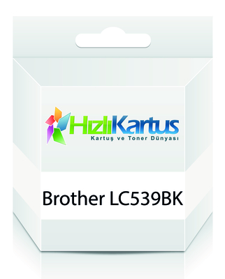 Brother LC539BK Yüksek Kapasite Siyah Muadil Kartu
