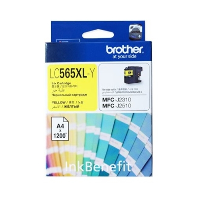Brother LC565XLY Hohe Kapazität Gelbe Originalpatrone - MFC-J3720