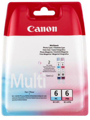 Canon BCI-6PC / BCI-6PM (4709A018AA) İkili Paket