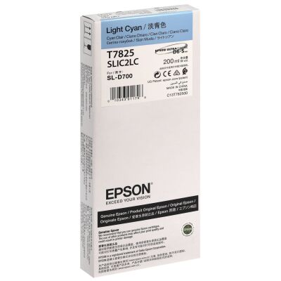 Epson C13T782500 (T7825) Light Cyan Original Cartridge - SL-D700