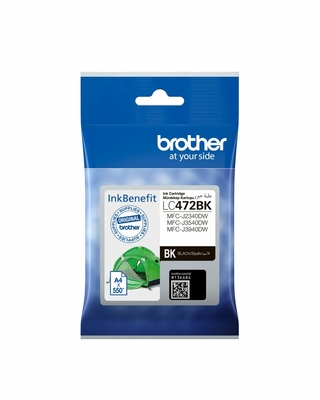 Brother LC472BK Black Original Cartridge - MFC-J2340DW / J3540DW