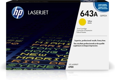 HP Q5952A (643A) Gelbe Originaltonerpatrone - LaserJet 4700
