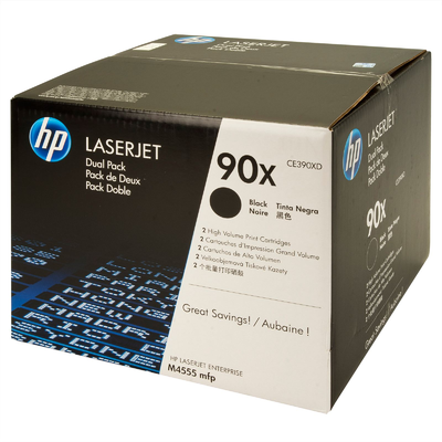 HP CE390XD (90X) Schwarz, Original-Toner-Doppelpack -