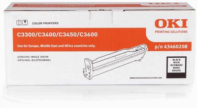 OKI 43460208 Black Original Drum Unit - C3300 / C3400