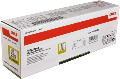 OKI 46490605 Sarı Orjinal Toner -  C532 / C542