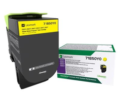 Lexmark 71B50Y0 Gelber Originaltoner - CS317 / CS417