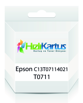 Epson C13T07114021 (T0711) Schwarze kompatible Tintenpatrone - Stylus SX215