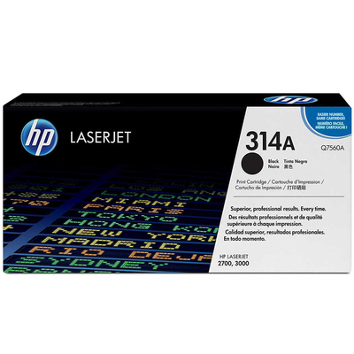 HP Q7560A (314A) Siyah Orjinal Toner - LaserJet 27
