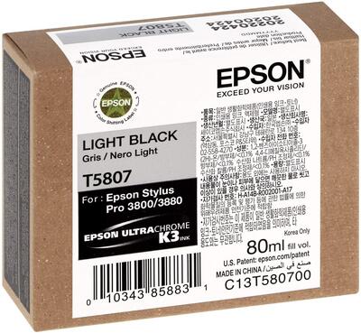 Epson C13T580700 (T5807) Schwarze Orjinalpatrone im Freien