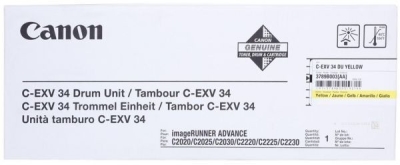 Canon C-EXV34 (3789B003) Yellow Original Drum Unit - IR-C2020 / IR-C2030 (Damaged Box)