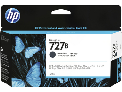HP 727B (3WX13A) Matte Black Original Cartridge - DesignJet T1500