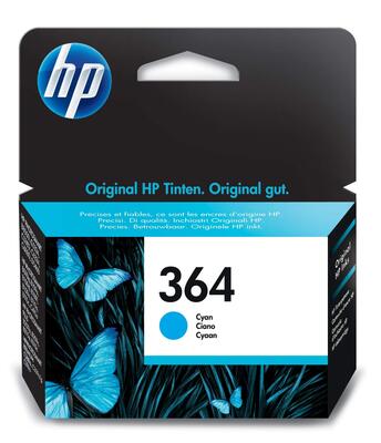 HP CB318EE (364) Cyan Originalpatrone – C5380 / C6380