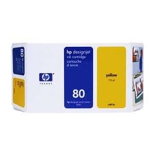 HP C4848A (80) Yellow Original Plotter Cartridge High Yield - DesignJet 1050