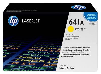 HP C9722A (641A) Yellow Original Toner Cartridge - LaserJet 4600 (B)