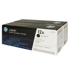 HP Q2612AD (12A) Black 2-pack Original Toner - Laserjet 1010 (B)