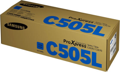 Samsung CLT-C505L/XAA Cyan Original Toner Cartridge (SU037A) ProXpress SL-C2620DW (U)