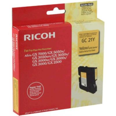 Ricoh GC-21Y (405535) Yellow Original Cartridge - GX2500 / GX3050 (T7422)