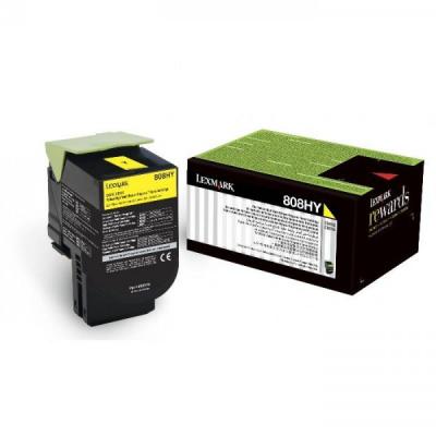 Lexmark 80C8HYE (808HYE) Sarı Orjinal Toner - CX41