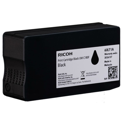 Ricoh 408517 Schwarze Originalkartusche - IJM C180F