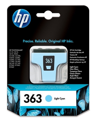 HP 363 (CB283E) Light Cyan Original Cartridge - Photosmart 3210a / 3313