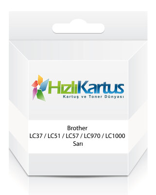 Brother LC37 / LC51 / LC57 / LC970 / LC1000 Gelbe kompatible Tintenpatrone - DCP-130C / DCP-135C