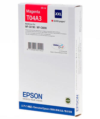 Epson C13T04A340 Magenta Original Cartridge - WF-C8190DW (Ex)