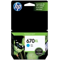 HP CZ118AB (670XL) Mavi Orjinal Kartuş Yüksek Kapa