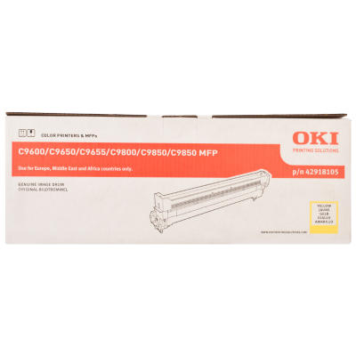 OKI 42918105 Yellow Original Drum Unit - C9600 / C9650 / C9655 (U)