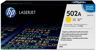 HP Q6472A (502A) Gelbe Originaltonerpatrone - Laserjet 3600