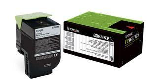 Lexmark 80C8HKE (808HKE) Siyah Orjinal Toner - CX4