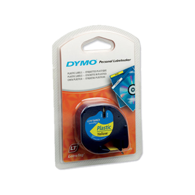 Dymo 91202 Sarı Orjinal Şerit 12mm x 4m