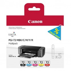 Canon PGI-72 MBK/CMYR (6402B009AA) Multipack Originalkartusche - Pixma Pro-10