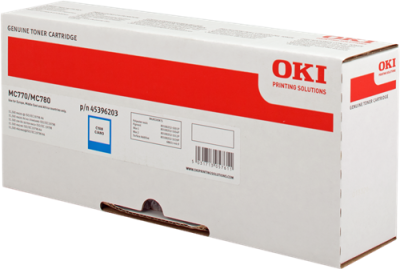 OKI 45396203 Cyan Original Toner - MC770 / MC780