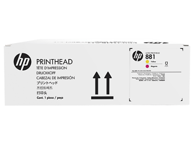 HP CR327A (881) Sarı-Kırmızı Lateks Baskı Kafa