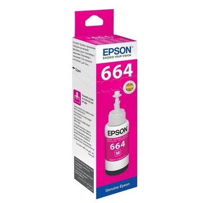Epson C13T66434A (T6643) Kırmızı Orjinal Mürekkep