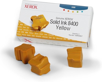Xerox 108R00607 Yellow Original Toner 3 Pk - Phaser 8400