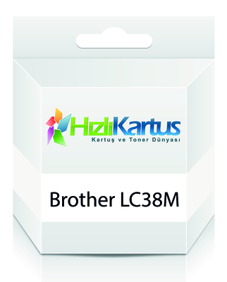 Brother LC38M / LC-980M Kırmızı Muadil Kartuş - DC
