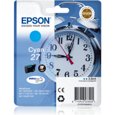 Epson C13T27024020 (27) Original Blaupatrone - WF-3