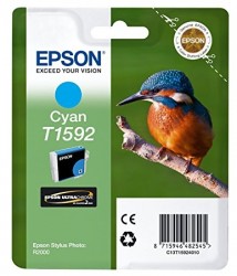 Epson C13T15924010 (T1592) Blau, Originalpatrone - S