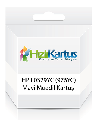 HP L0S29YC (976YC) Mavi Muadil Kartuş Extra Yüksek