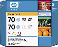 HP CB351A (70) Light Cyan Original Cartridge 2-pack - Designjet Z2100