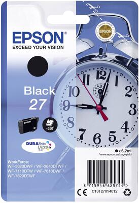 Epson C13T27014010 (27) Siyah Orjinal Kartuş - WF-
