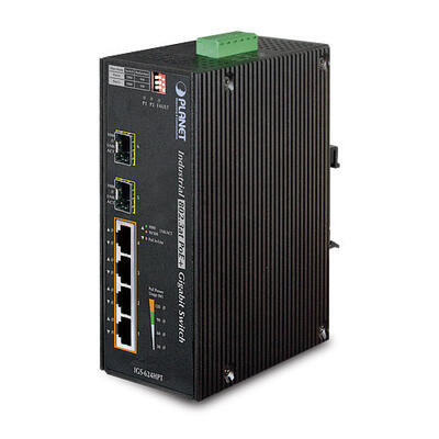 Planet PL-IGS-624HPT Industrial Type Unmanaged PoE+ Switch