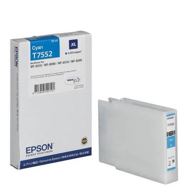 Original Cyan Ink Cartridge for Epson C13T75524010 (T7552) XL - WF-8010DW / WF-8090