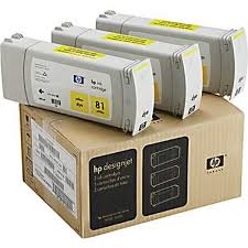 HP C5069A (81) 3lü Sarı Plotter Kartuşu - DesignJe
