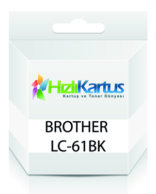 Brother LC61BK Schwarze kompatible Tintenpatrone - MFC-490 / DCP-385
